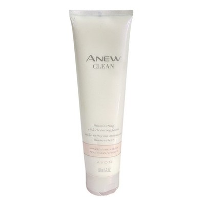 Avon Anew Clean Illuminating Rich Cleansing Foam Normal/Combo Skin 5oz Broke Cap