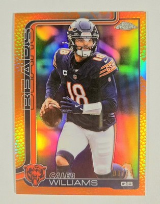 2025 Topps Chrome - Caleb Williams #52 Leather Refractor  ORANGE /25.