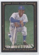 2008 Upper Deck Masterpieces Black Paper Framed Ernie Banks #96 HOF 0j5