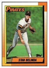 Stan Belinda 1990 Topps #354 Pittsburgh Pirates VTG Baseball *318B