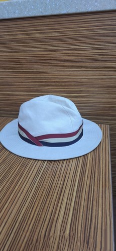 Lock and Co Hatters Size 7 5/8 Monaco Natural Calico Trilby Hat