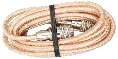 Procomm PP8X9-CLR 9 Foot RG8X CB Antenna Coaxial Cable w/PL259 Ends - Clear
