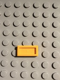 LEGO Ghostbusters NEW YORK  ECTO-1  License Plate  1 x 2 Yellow Orange Tile Lego