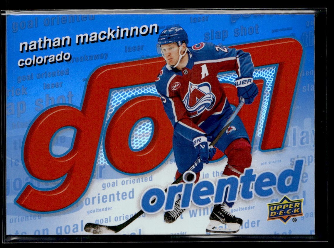 2025-26 Upper Deck Series 1 Goal Oriented #GO-7 Nathan Mackinnon