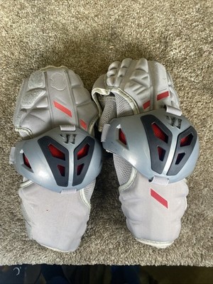 Warrior Burn Lacrosse Elbow Pads Youth Large White