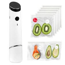 UK Vacuum Food Sealer Automatic Manual Vacum Sealer Dry Wet Pack Machine 5Bags