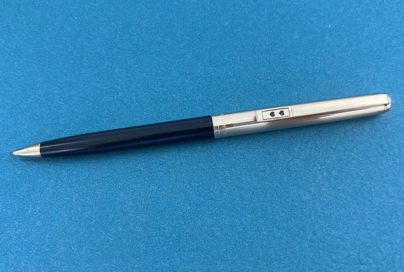 Paper Mate Profile Double Heart Black & Gold Mechanical Pencil WORKS 1980's USA