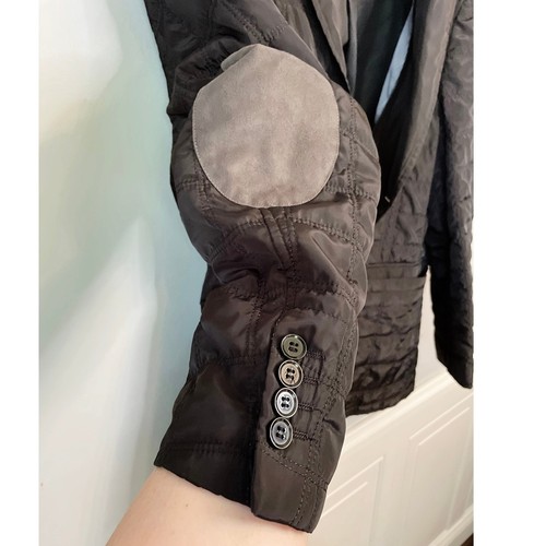 Akademiks, Men's 42 *Short* Tailored Quilted Jacket with Suede Elbow Patches - Picture 4 of 7