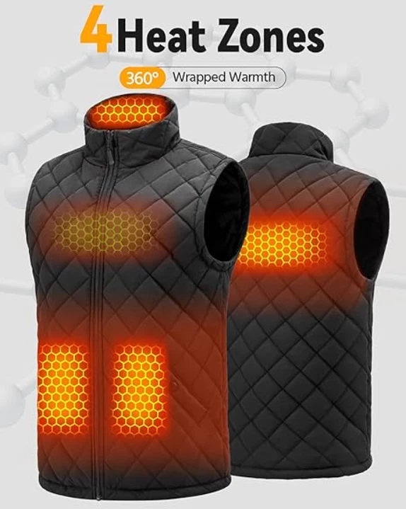 Graphene Heated Vest for Men 7.4V Fast Charge Large Capacity Battery M-size π₯ - product detail image 7
