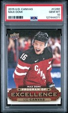 2015 Upper Deck Max Domi (UD Canvas-Program of Excellence) #C260 PSA 10 (71)