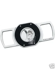 Colibri Cigar Cutter Stainless Black Hobnail KNF000071