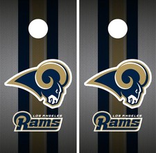 Los Angeles Ram Cornhole Wrap NFL Team Flag Skin Game Board Set Vinyl Art CO137