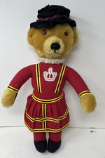 MERRYTHOUGHT BEEF-EATER ROYAL GUARD TEDDY BEAR 18" BLACK HAT