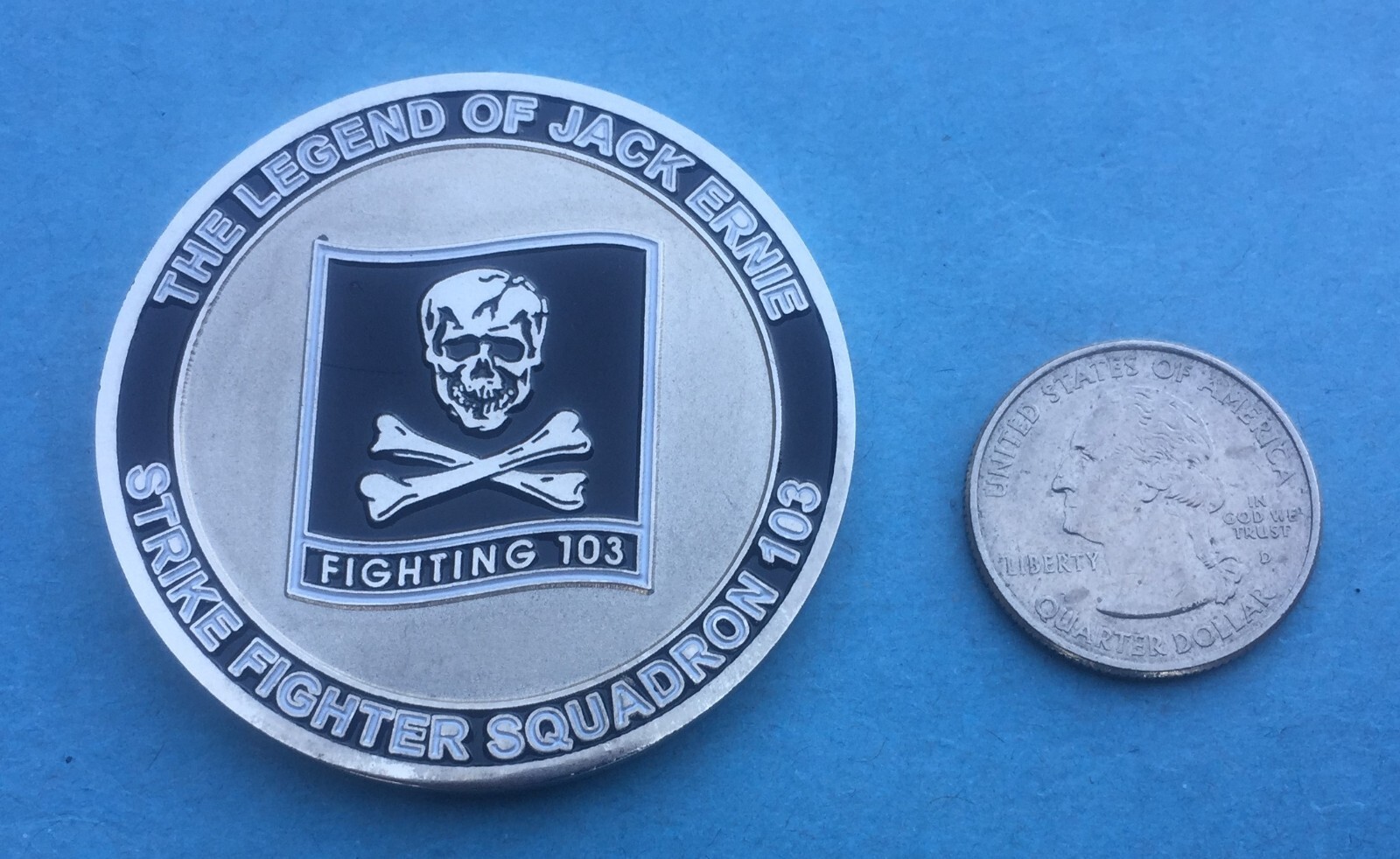 US NAVY CHALLENGE COIN - STRIKE FIGHTER SQUADRON 103 (VFA-103) CPO