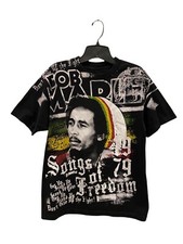 Zion Bob Marley Black T Shirt 100 Cotton Mens Size Medium EUC