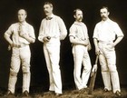 1886 Cricket Players Vintage Photograph 8.5" x 11" Reprint