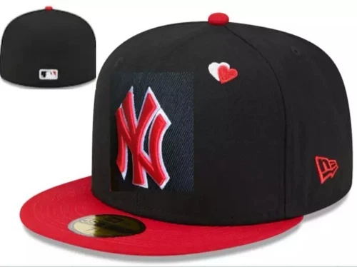 Mens New York Yankees Embroidery Era Hat Baseball Cap Flat edge Hats - Bild 23 von 34