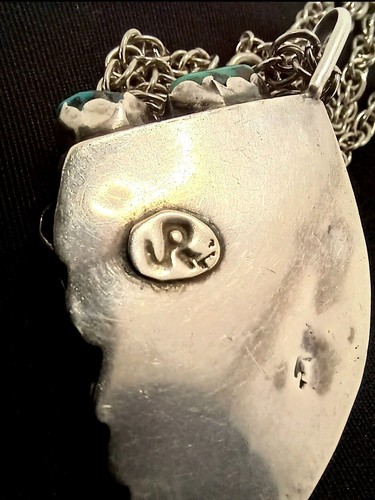 JERRY ROAN Native American pendant jewelry necklace Rare one of a kind turquoise - Picture 10 of 10
