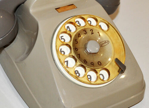 Telefono Fisso SIP a Disco da Tavolo Face colore Grigio Anni '70 VINTAGE 1324 - Foto 2 di 6