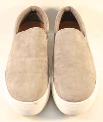 steve madden gray suede slip ons