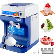 265LBS/H Commercial Ice Shaver Ice Crusher Snow Cone Machine PC Paddles