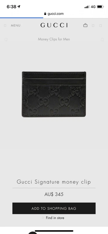 Gucci Signature Card Wallet Accessories Gumtree Australia