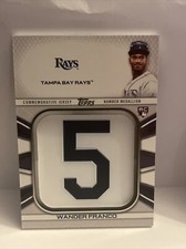 2022 Topps Series 1 Wander Franco Player Jersey Number Medallion RC 🔥🔥🔥🔥🔥