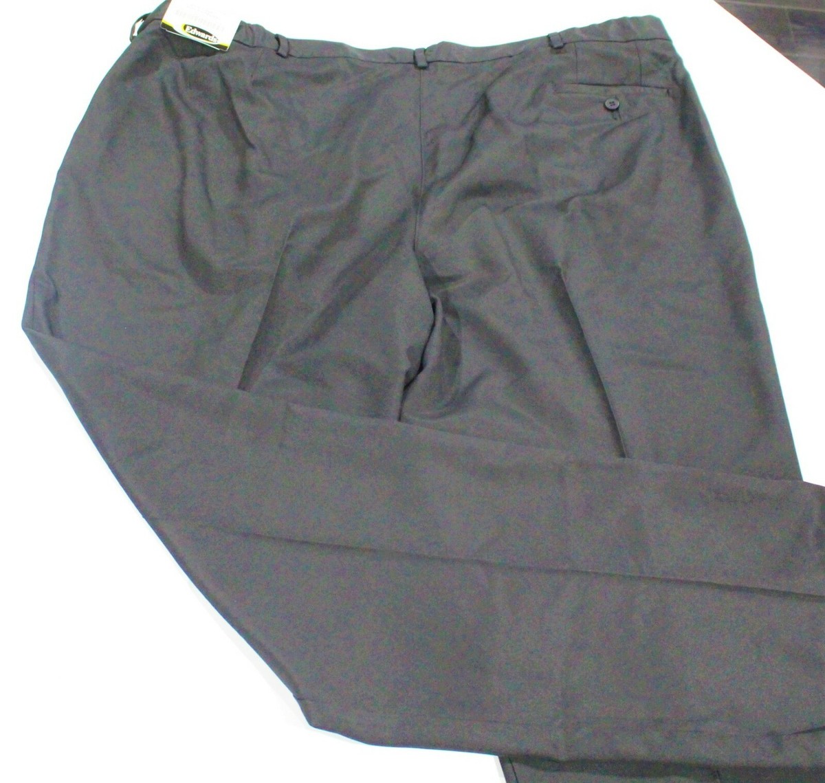 Brand new pair of Men's Microfiber Flat Front Black Dress