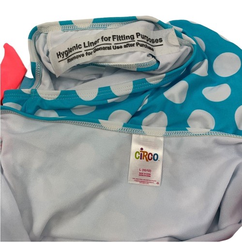 Circo Large Swim Suit NEW Girls Polka Dot One Piece SPF 50+ NWT - Picture 3 of 3