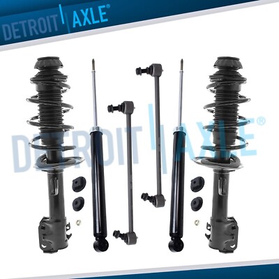 Front Strut Spring Sway Bar Rear Shock Suspension Kit for 2012-2014 Toyota Yaris