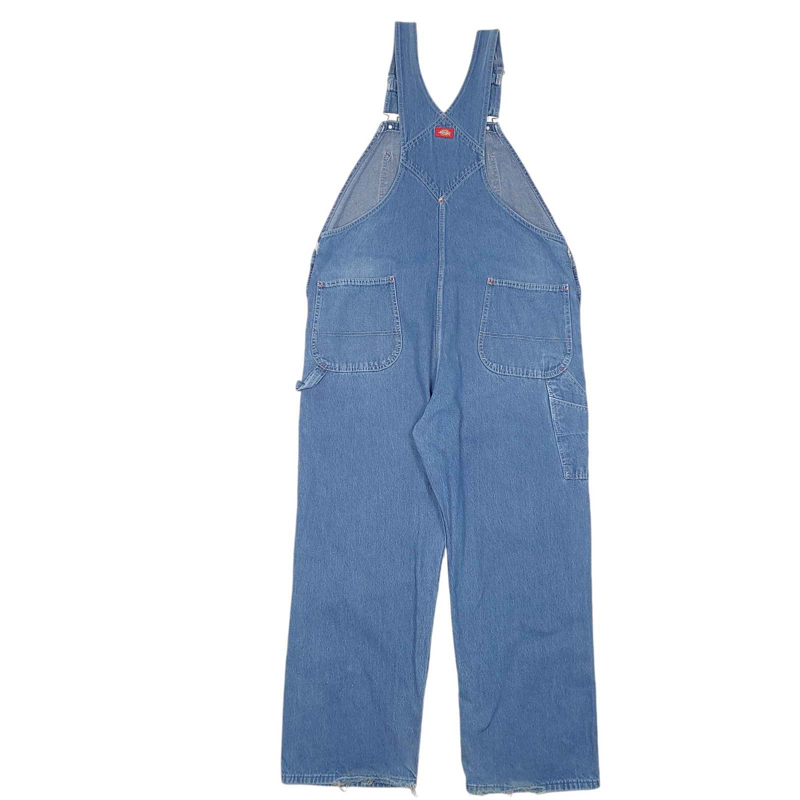 DICKIES Denim Overalls Bib Dungaree Trousers Cotton Blue Mens W42 L30 image 4