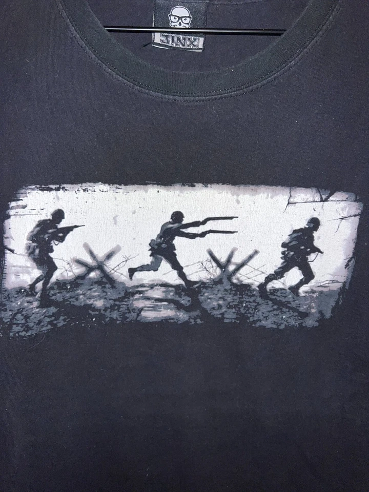 Camiseta Jinx Vintage Call Of Duty World At War Videogame Gaming X-Grande - Imagem 2 de 4