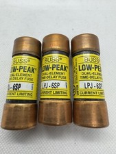 BUSSMANN LPJ-6SP FUSE, CLASS J, 600VAC/300VDC,  LOT OF 3 Pcs. 