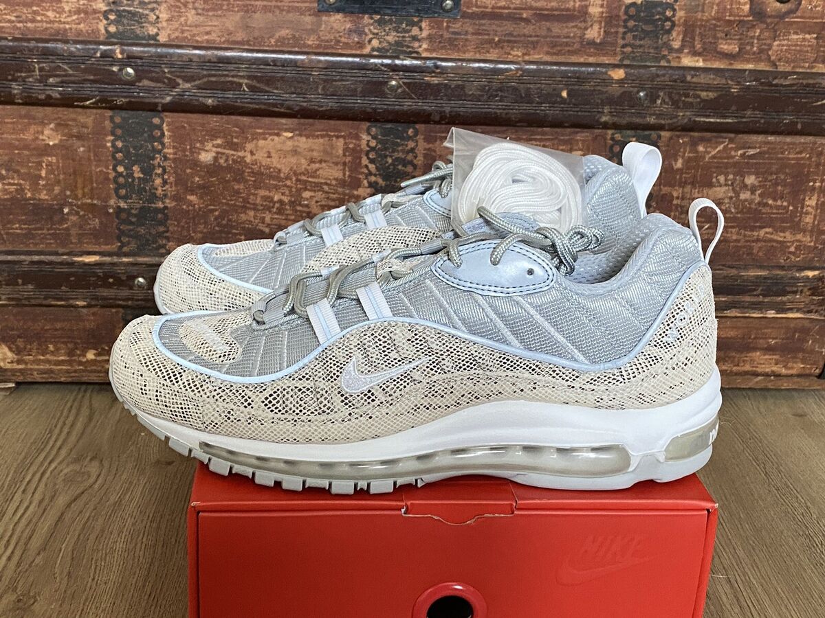 2016 Supreme Snakeskin Nike Air Max 98 Sail/White SS16 2016 Supreme Snakeskin Nike Air Max 98 Sail/White SS16
