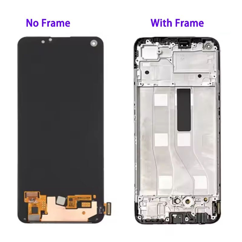 YHX-OU 6,43 inch voor Oppo A74 4G CHP2219 LCD Touchscreen Vervangend Scherm met Compleet Gereedschap (Zwart