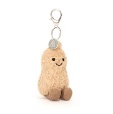 AMUSEABLE PEANUT BAG CHARM with Dust Bag Cute Collectible Plush