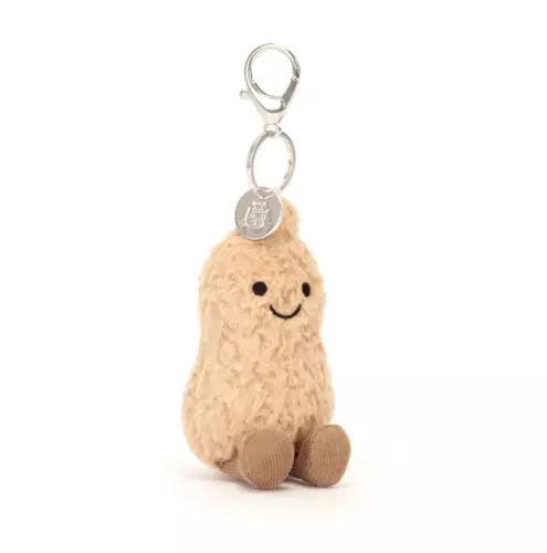 Jellycat AMUSEABLE PEANUT BAG CHARM with Dust Bag FUN Cute Collectible Plush NWT - Picture 1 of 2