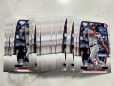 Lot (52) OSCAR GONZALEZ Guardians 2023 Bowman Baseball base rookie card #62