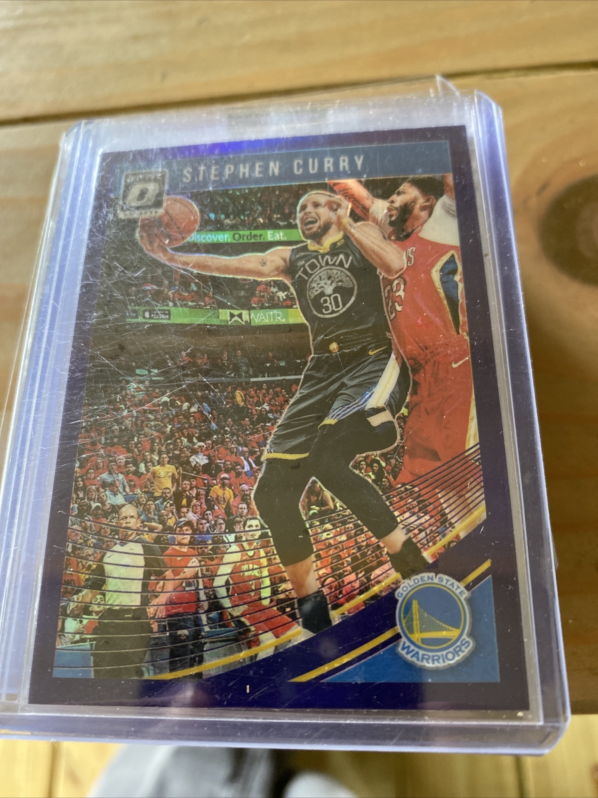 Stephen Curry 2018-19 Panini Donruss Optic SP Holo Purple Prizm #2 Warriors Goat