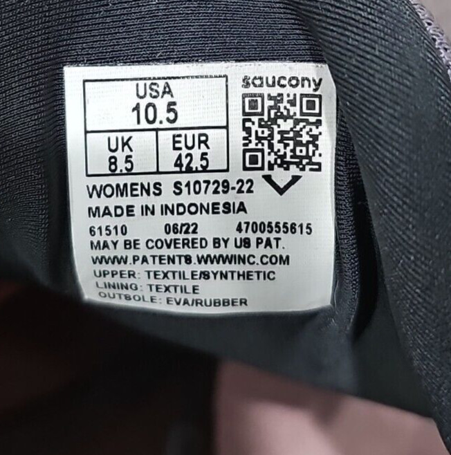 Saucony Womens Ride 15 Running Shoe Charcoal 10.5 thumbnail 5