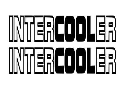 intercooler vinyl MAN  24" x 4 truck window decal