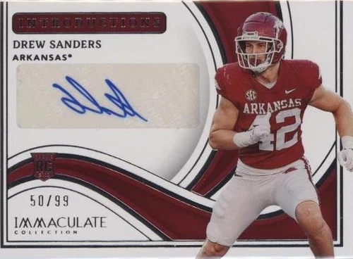 2023 Panini Immaculate Collection Collegiate Drew Sanders #II-DS