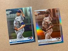 Aaron Sanchez~ 2019  Topps Chrome #132 YOU GET BOTH Base & Sepia Refractor