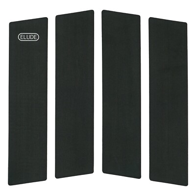 ELUDE Front Surfboard Traction Pad, Micro Grooves, Full Size, 3M - Black