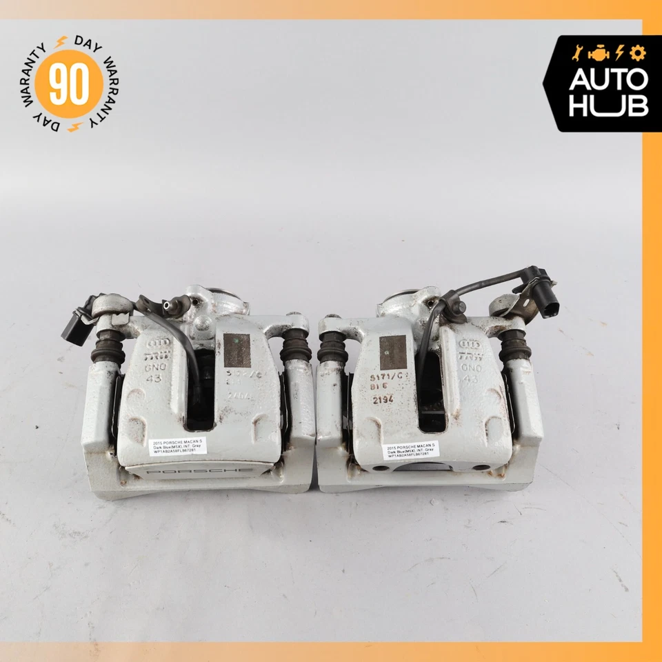 15-18 Porsche Macan S 95B Rear Brake Calipers Left & Right Set OEM - Image 4 of 4