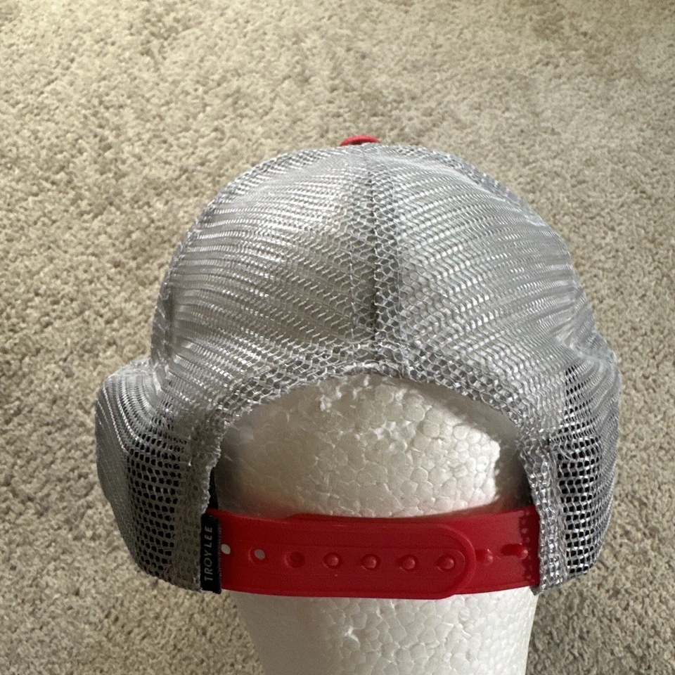 Troy Lee Designs Trucker Gorra Adulto Rojo Snapback Spellout Malla New Era 5950 Foto 3 de 4