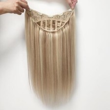 3/4 Half wig 100 indian Real human hair half wig straight hair machine Weft cap