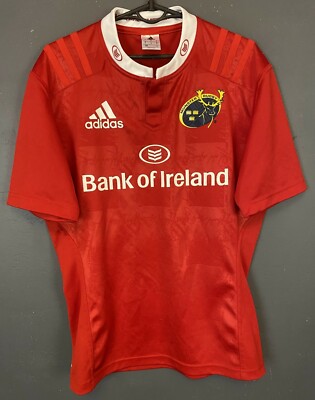 ADIDAS MEN'S RUGBY UNION MUNSTER 2016/2017 HOME SHIRT JERSEY