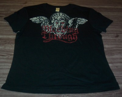 WOMEN'S TEEN BLEEDING THROUGH T-shirt XL METAL Band NEW
