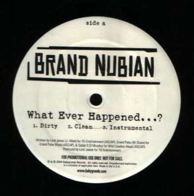 Brand Nubian What Ever Happened / Momma STILL SEALED Vinyl Single 12inch